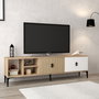 Hanah Home Era 3806 Soporte para TV Roble y Blanco